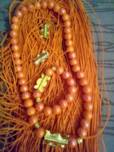 PARURE ORANGE de chez KC